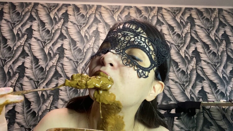 PooGirl - poop a full container eat shit with a fork and vomit (2024 | FullHD)