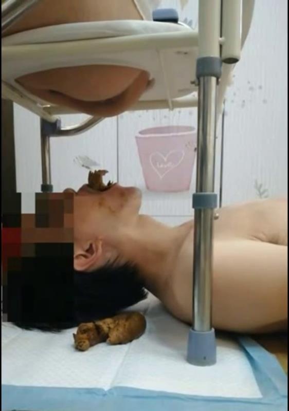 Chinese Scat Mistress Makes Big Shit on her Human Toilet P1 (2025 | SD)